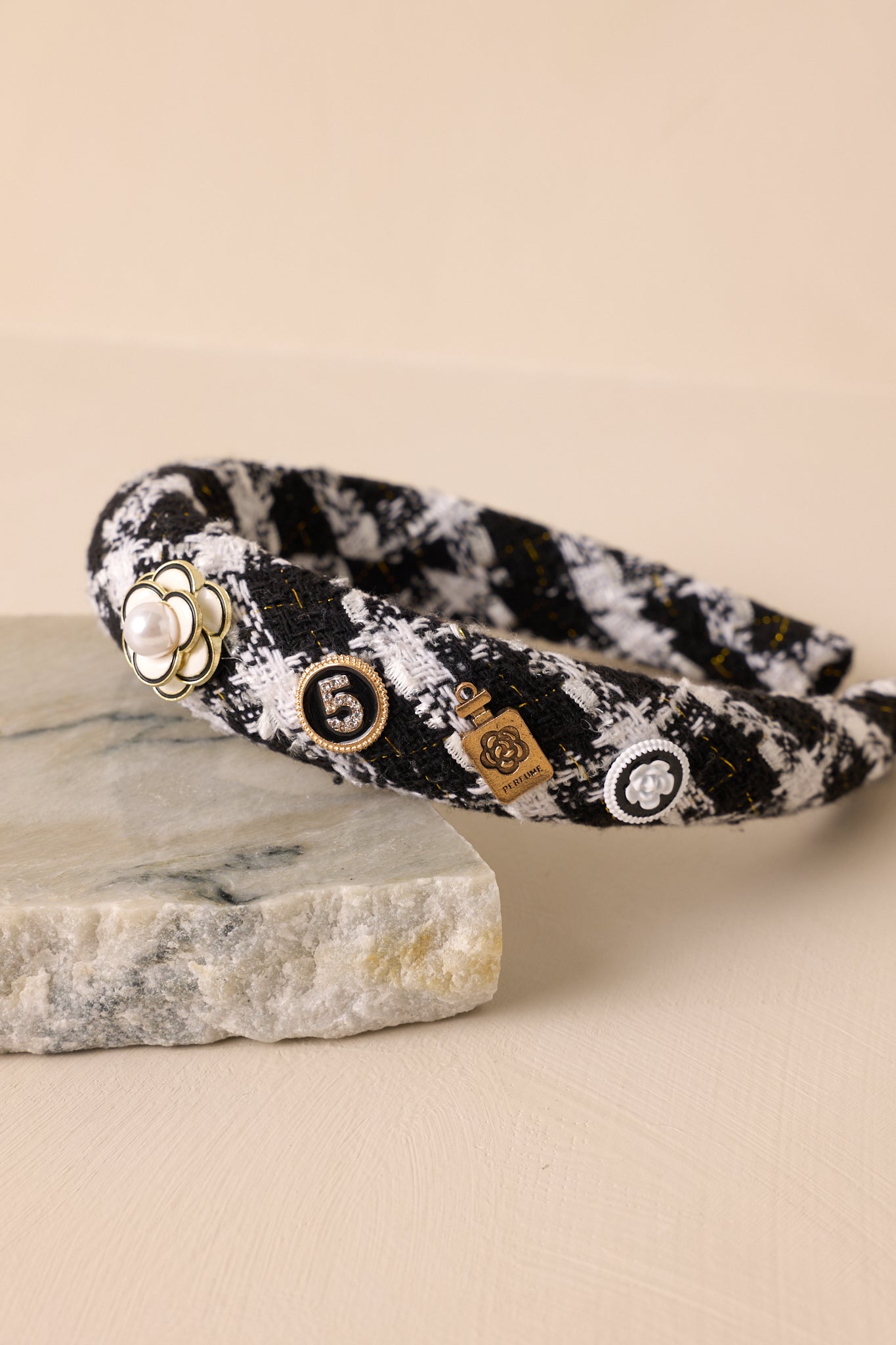 Unwritten Stories Black Tweed Headband