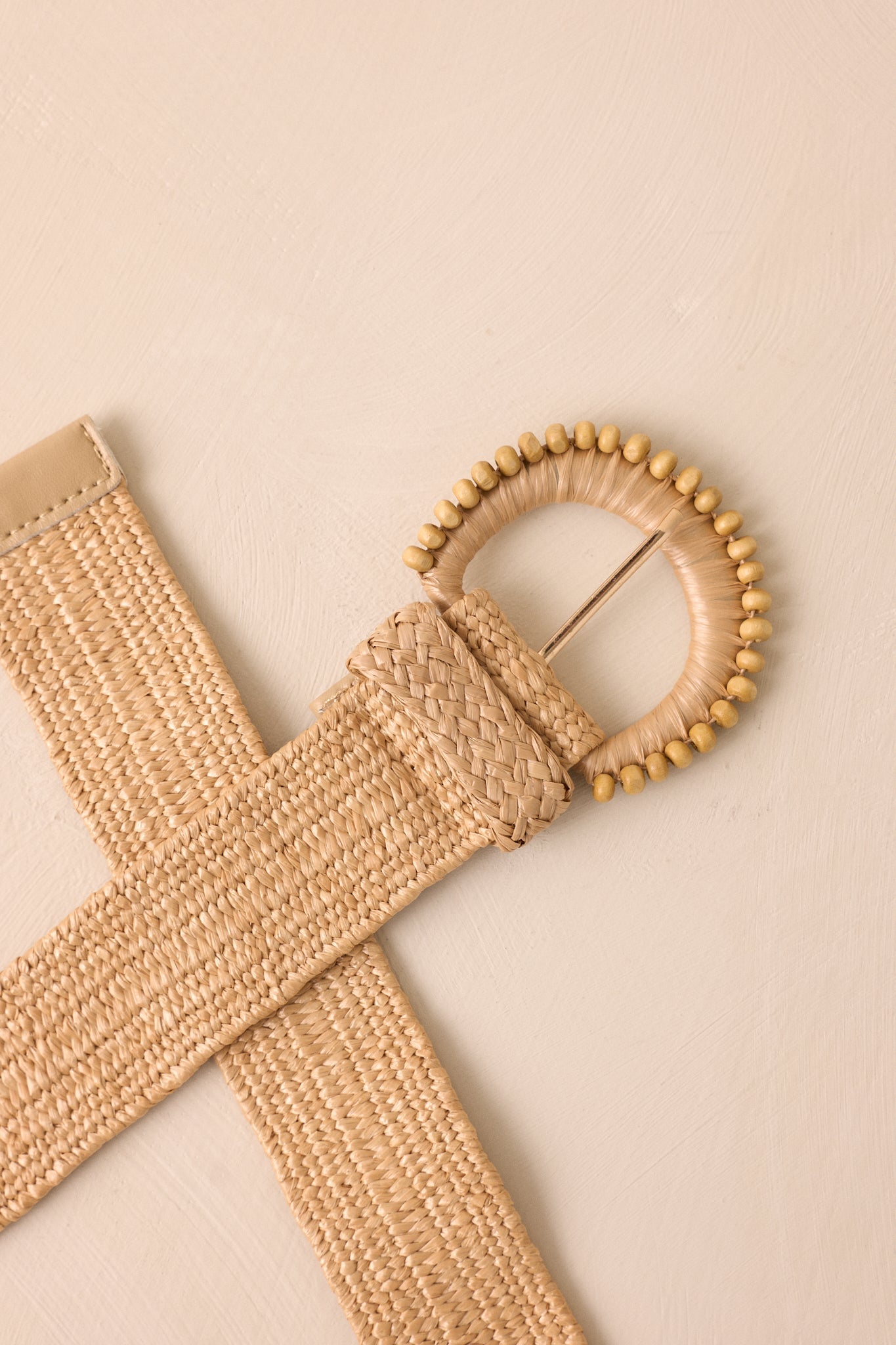 Urban Charm Khaki Beaded Belt