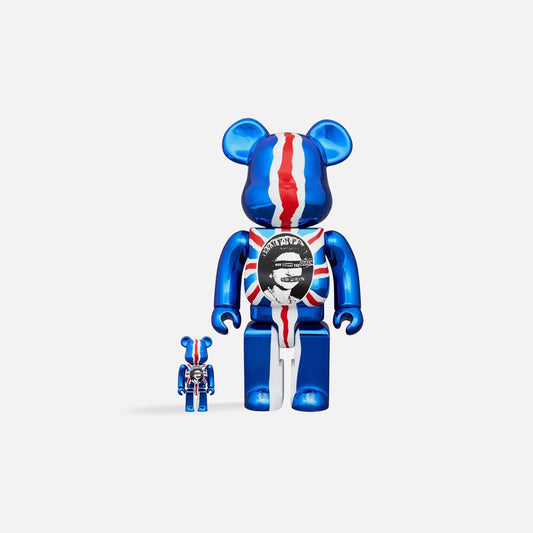 Medicom Toy BE@RBRICK Sex Pistols "God Save The Queen" Chrome Ver. 100% & 400%
