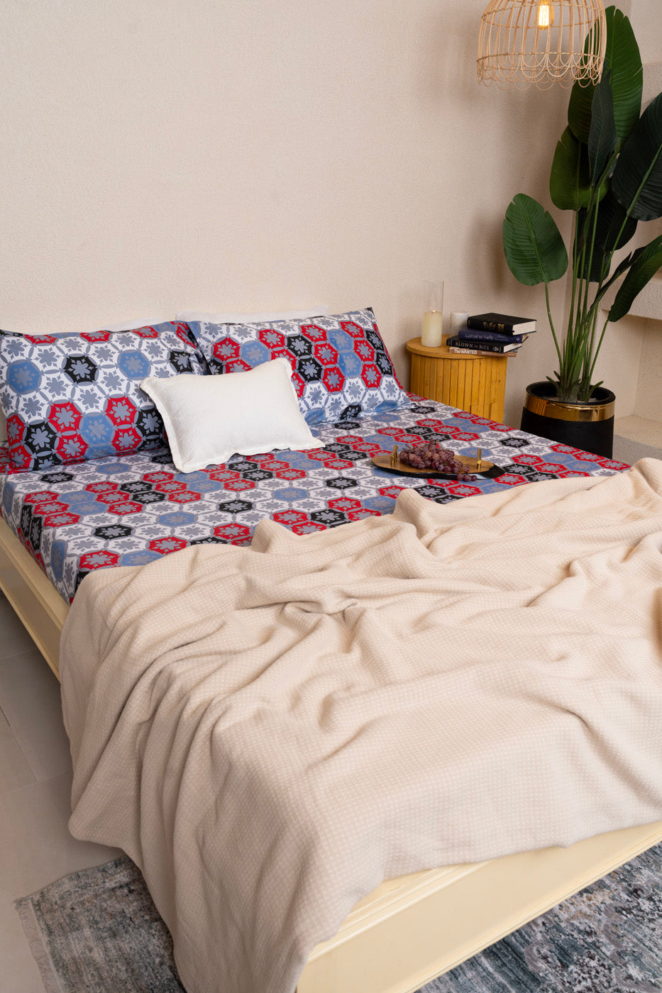 Printed Poly Cotton Bedsheet