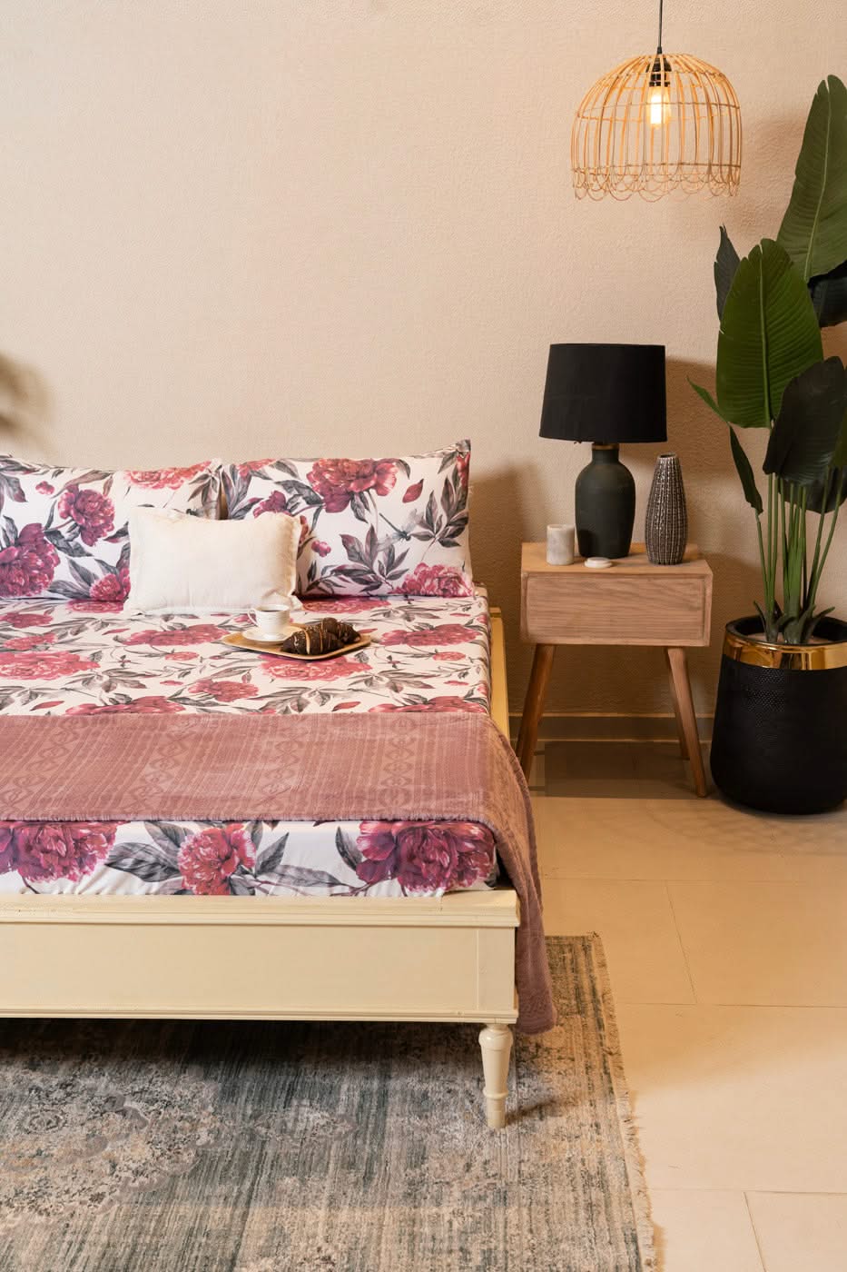 Printed Poly Cotton Bedsheet