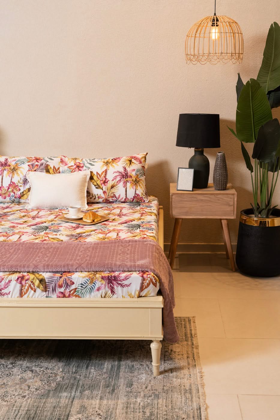 Printed Poly Cotton Bedsheet