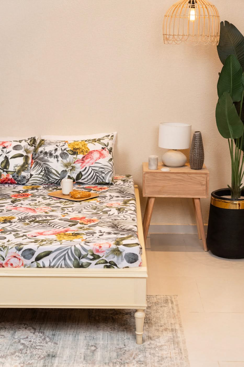 Printed Poly Cotton Bedsheet