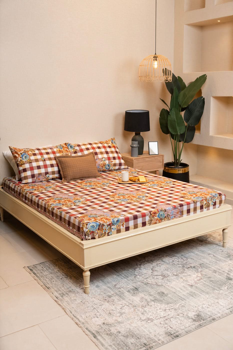 Printed Poly Cotton Bedsheet