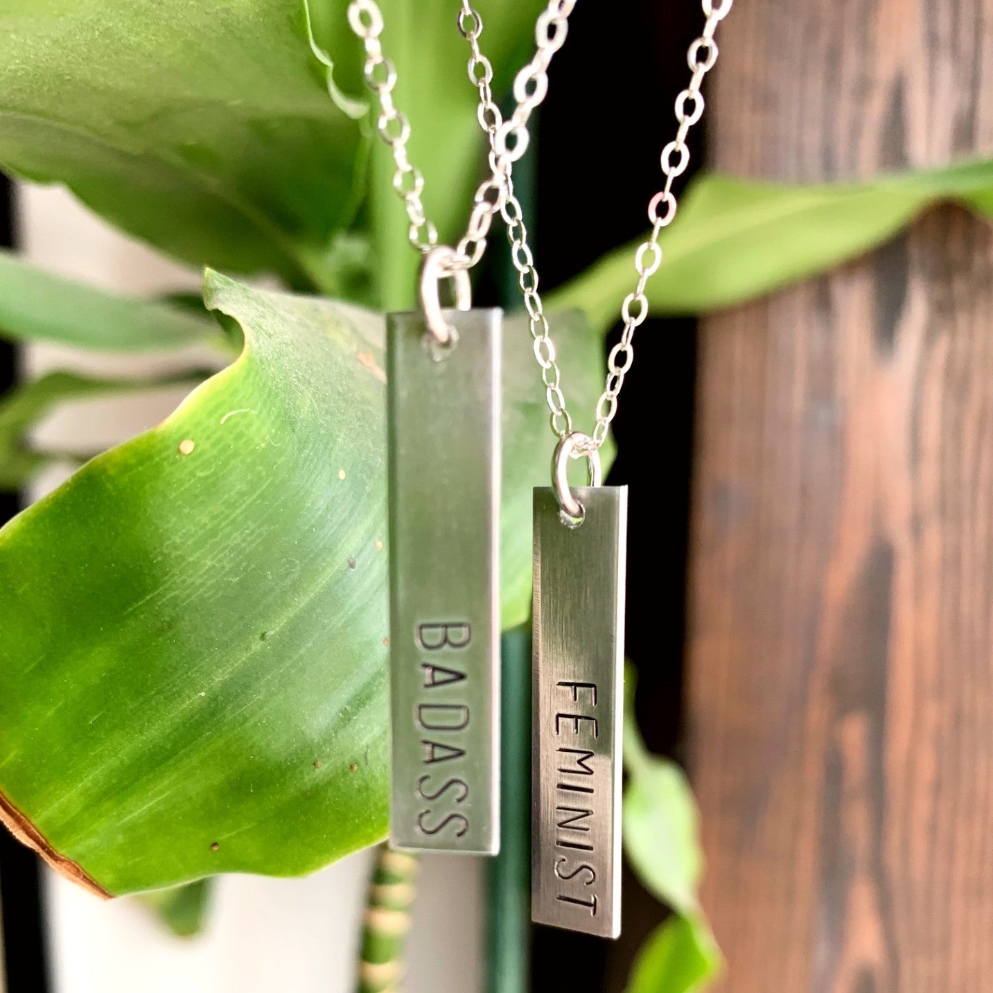 Badass Feminist Friendship Necklaces