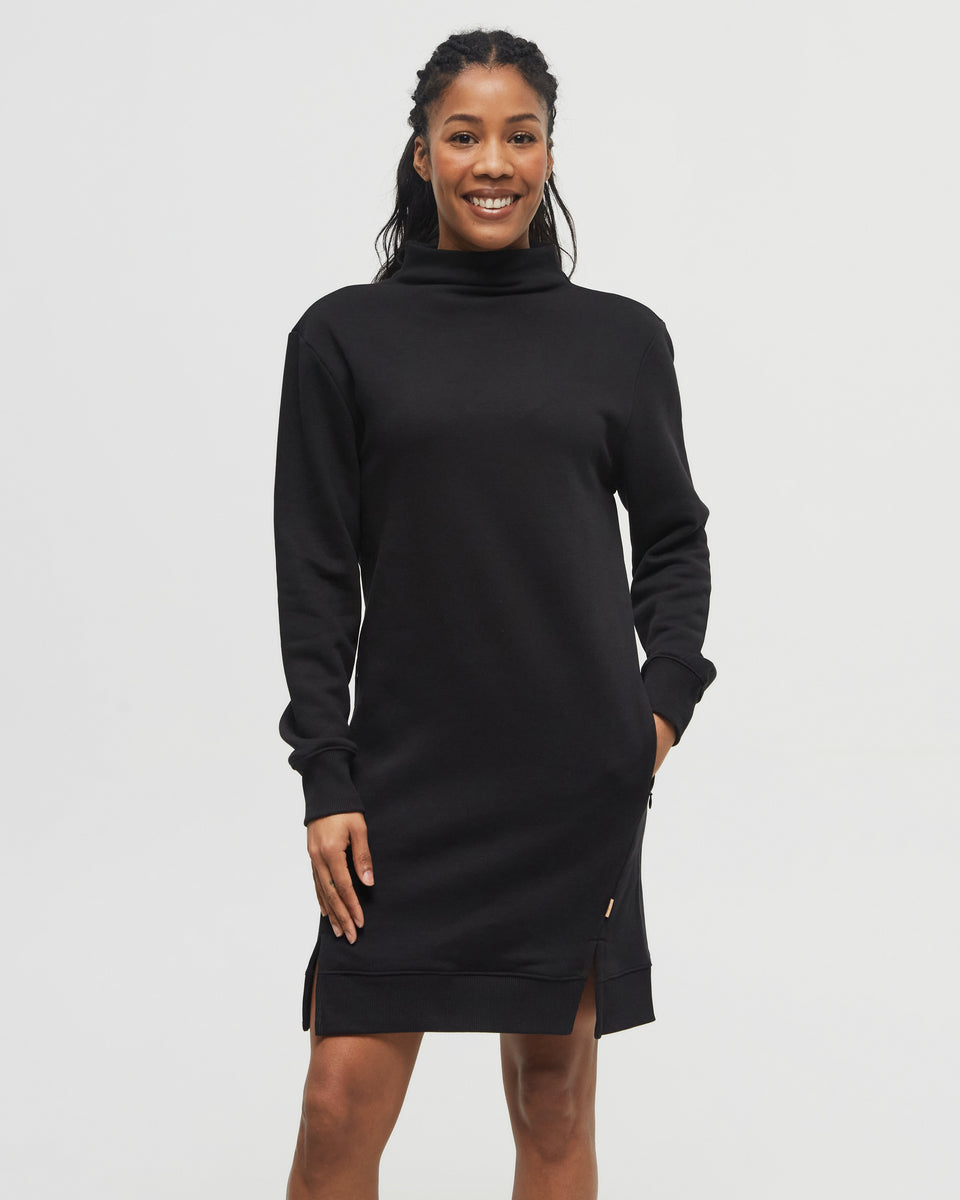TreeFleece Mock Neck Sweatshirt Dress