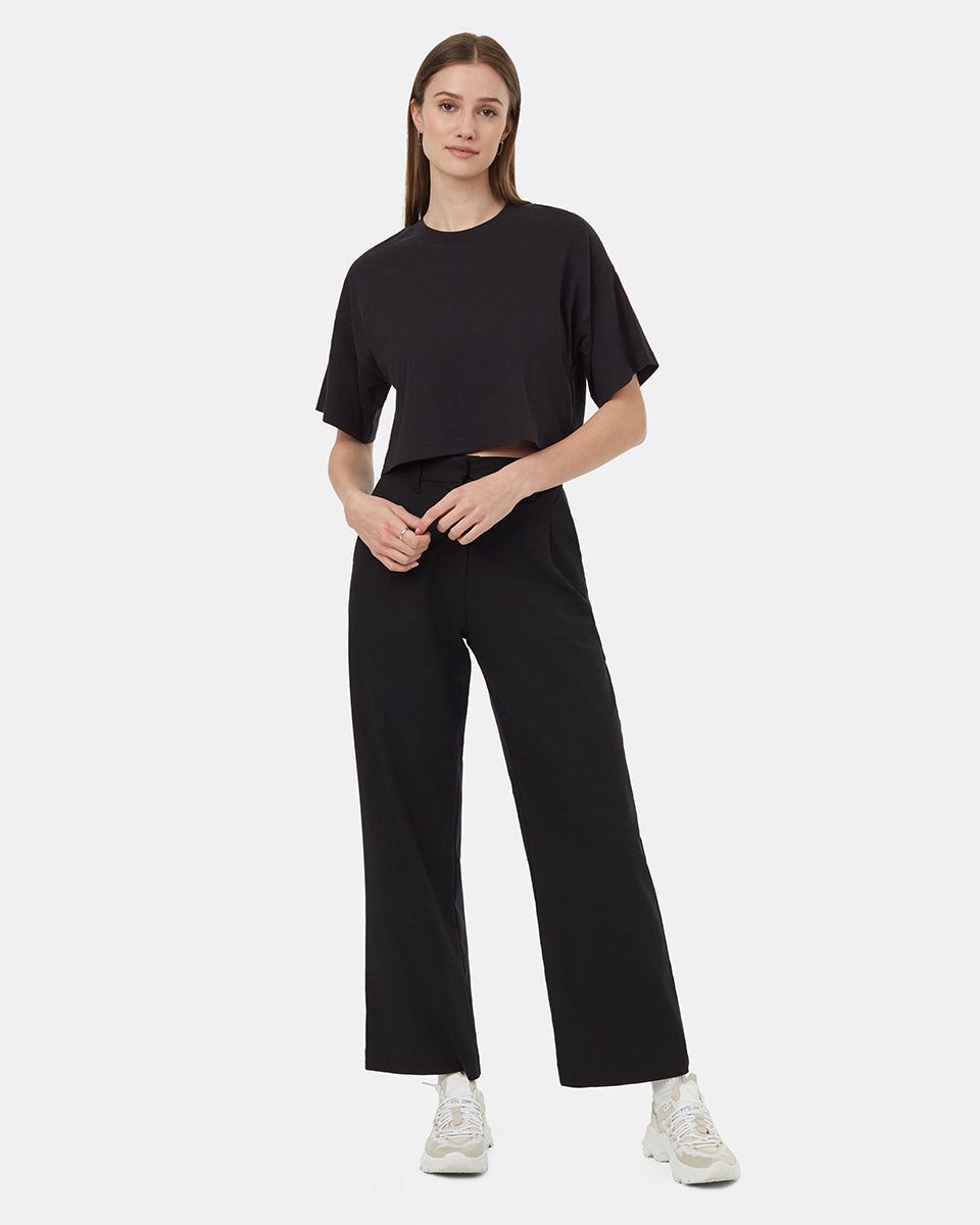 Regenerative Cotton Oversized Crop T-Shirt