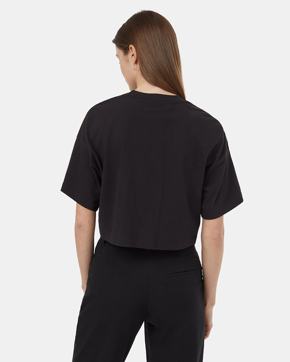 Regenerative Cotton Oversized Crop T-Shirt
