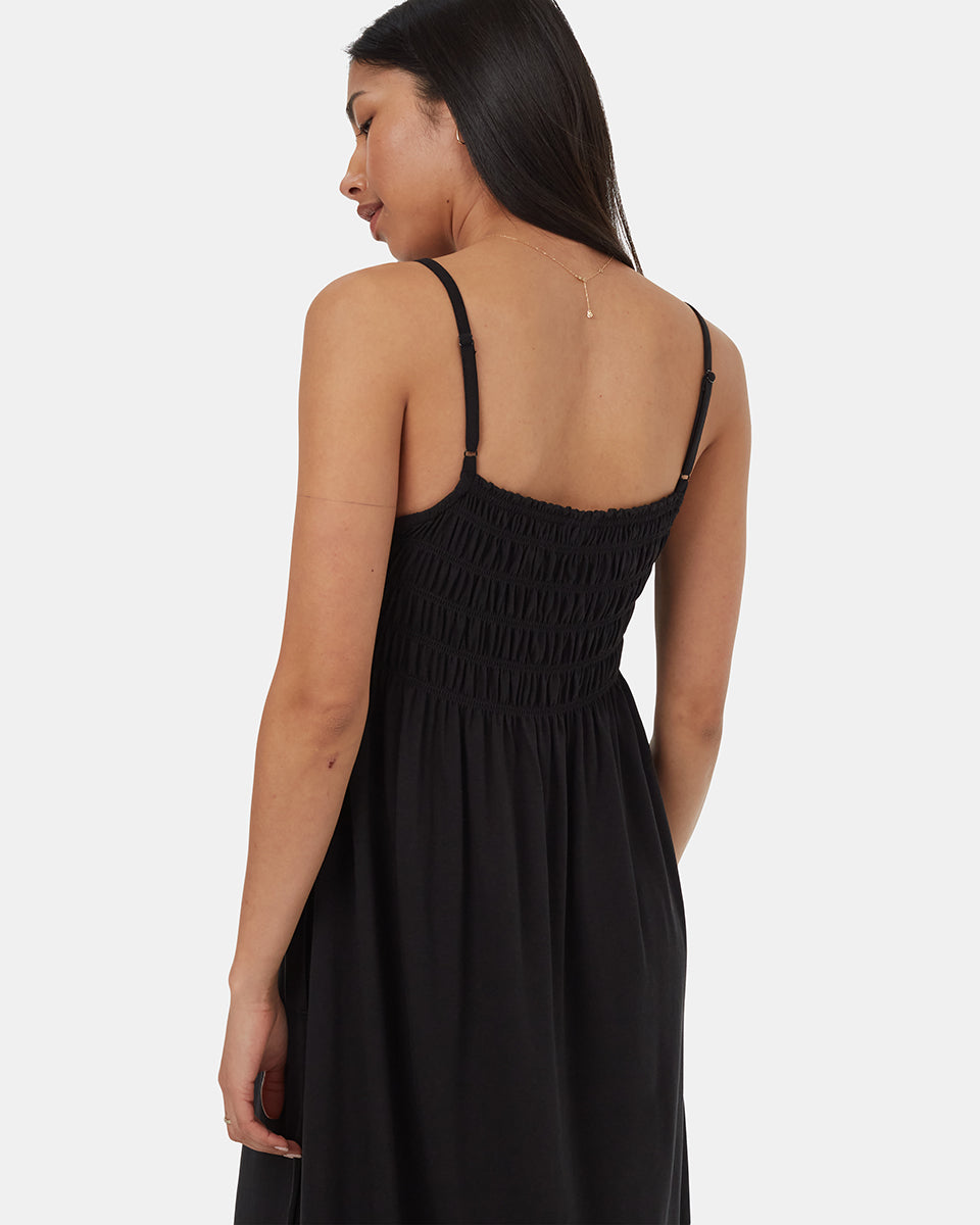 TreeBlend Sleeveless Smocked Dress