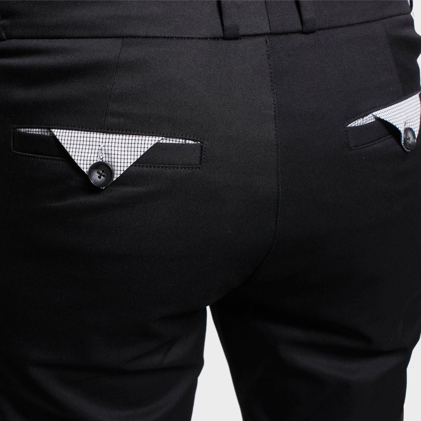 The Windsor Black Chinos