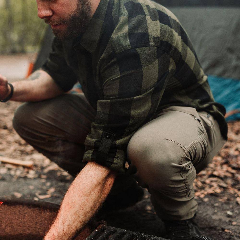 Green Plaid Flannel