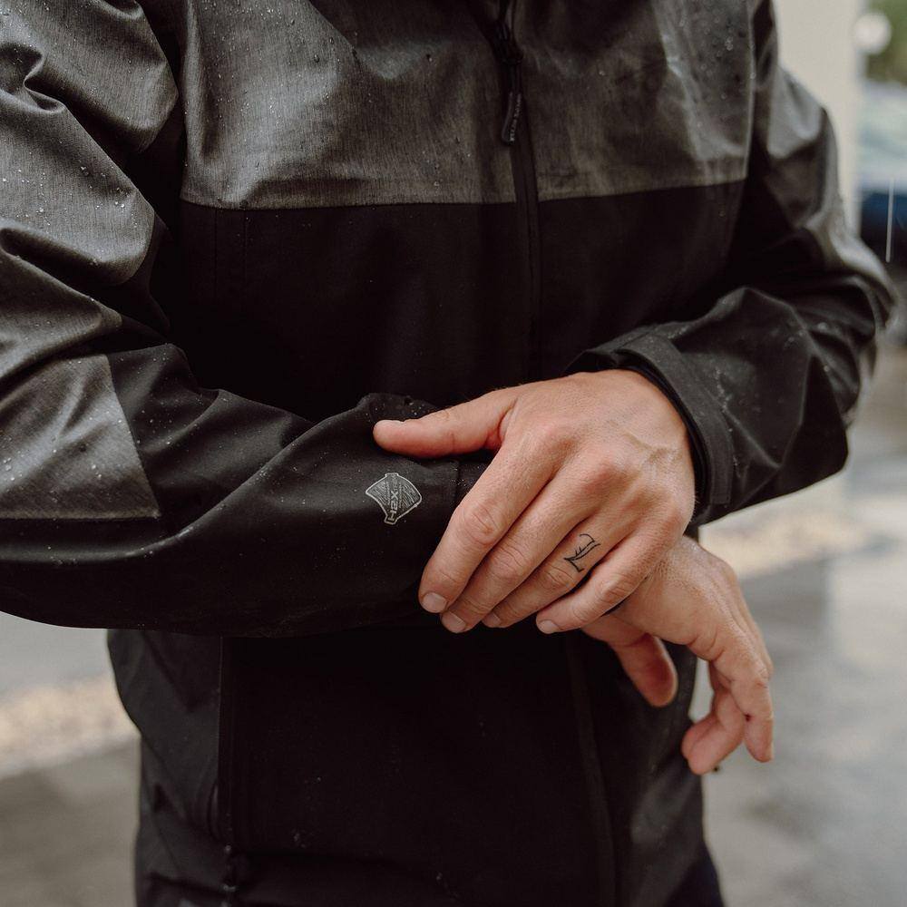 Men's Premium Rain Jacket - Black