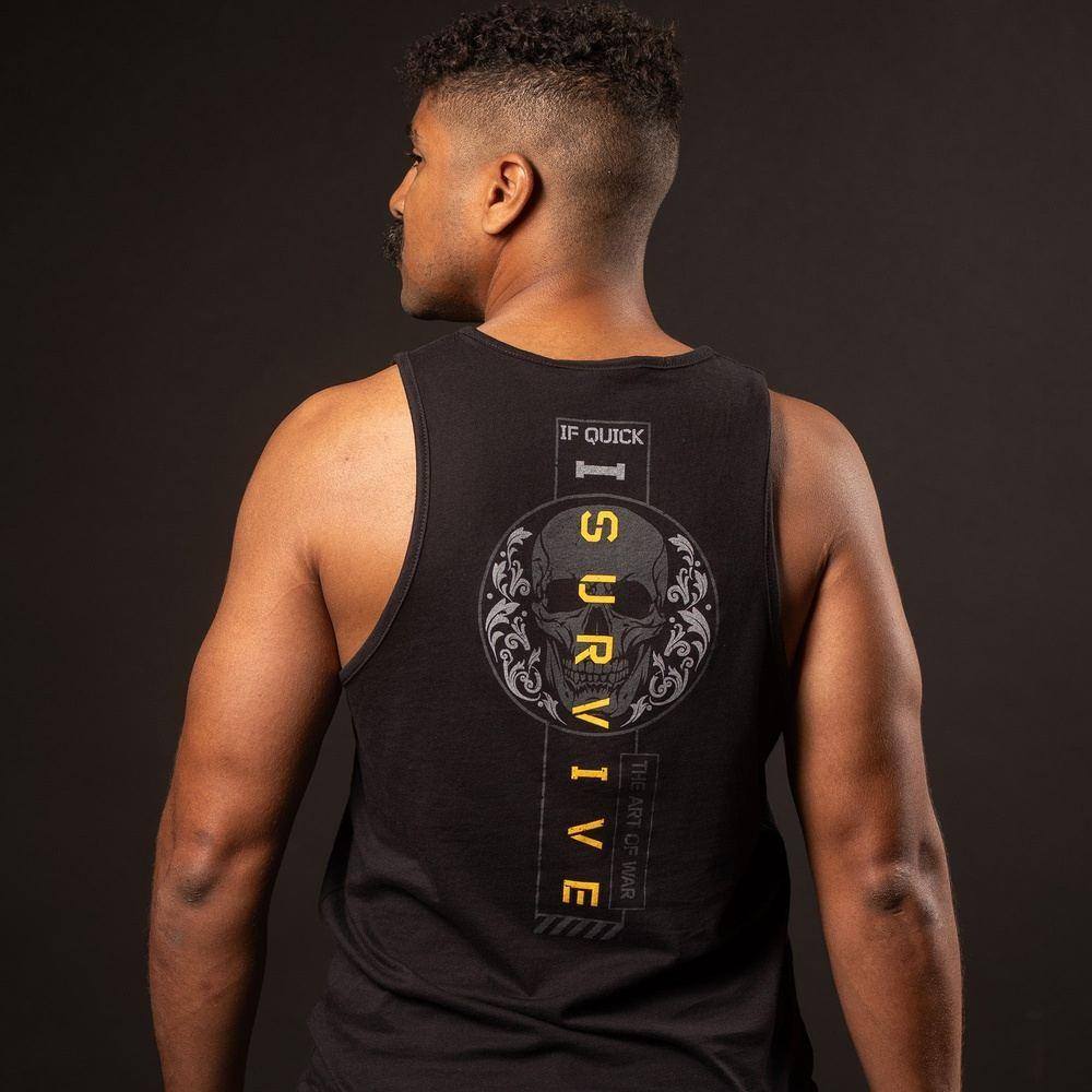 Men's I Survive Tank - Black
