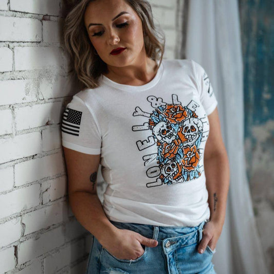 Women's Lovely & Lethal Slim Fit T-Shirt - White