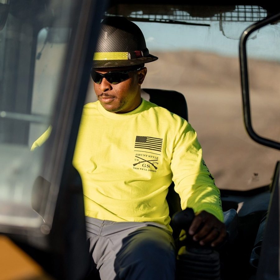 Base Long Sleeve - Safety Green