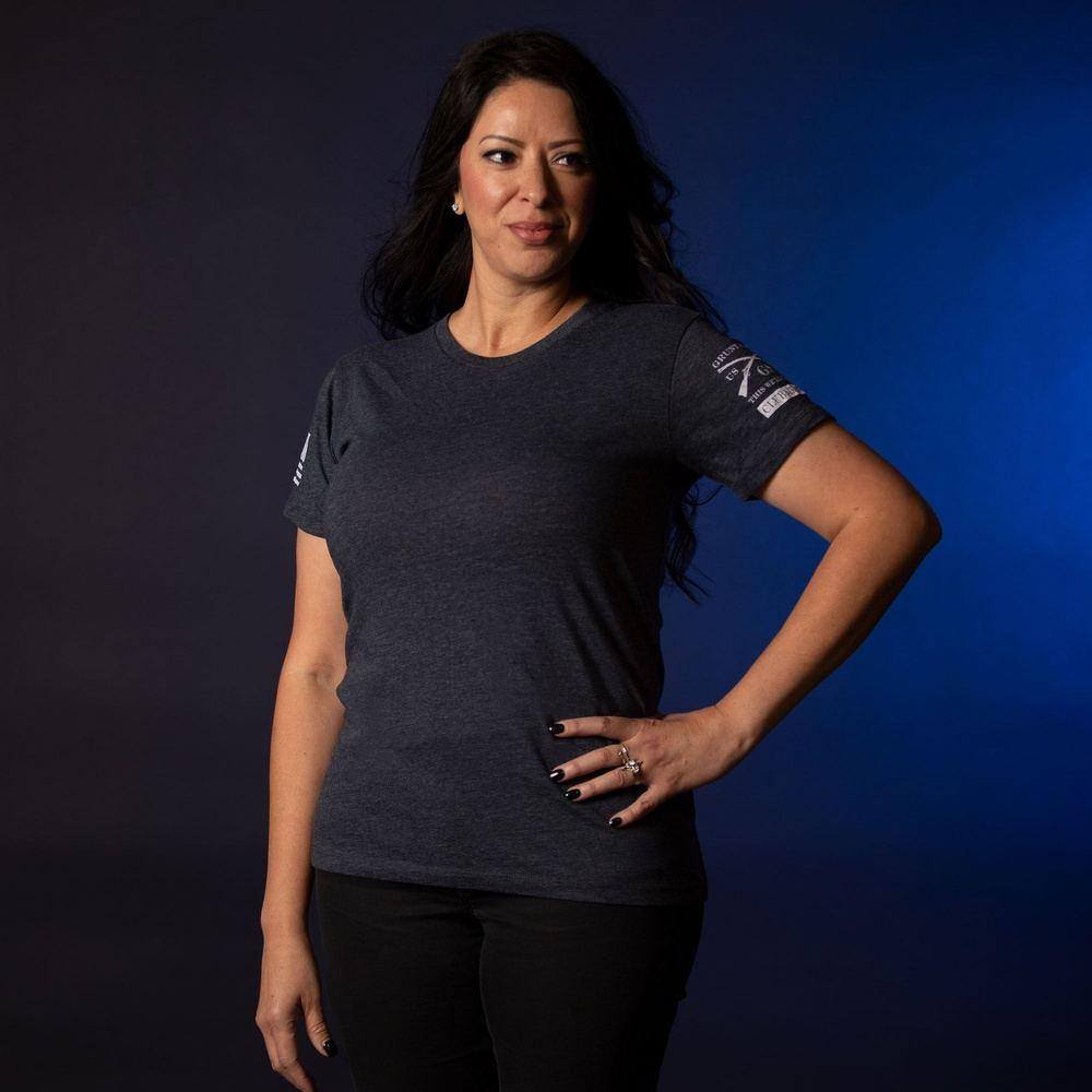 Club Member - Women's Basic Slim Fit T-Shirt- Heather Navy