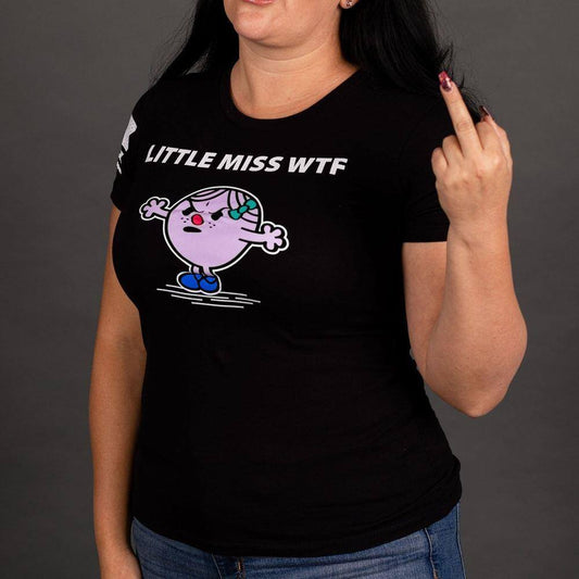 Women's WTF  Slim Fit T-Shirt - Black