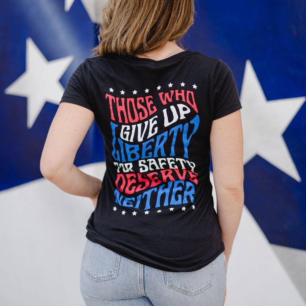 Women's Liberty V-Neck - Black