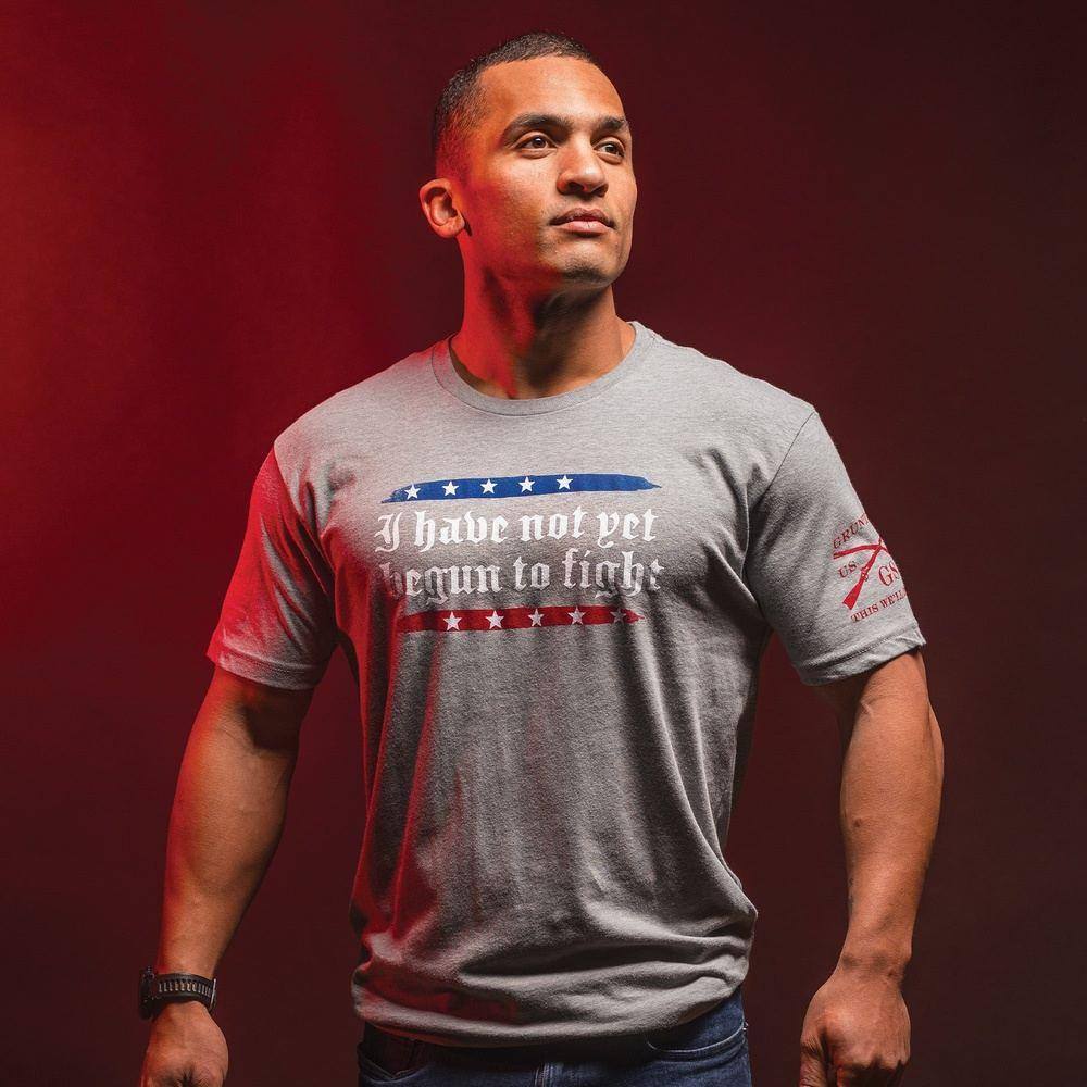 I Have Not Yet Begun To Fight T-Shirt - Dark Heather Gray