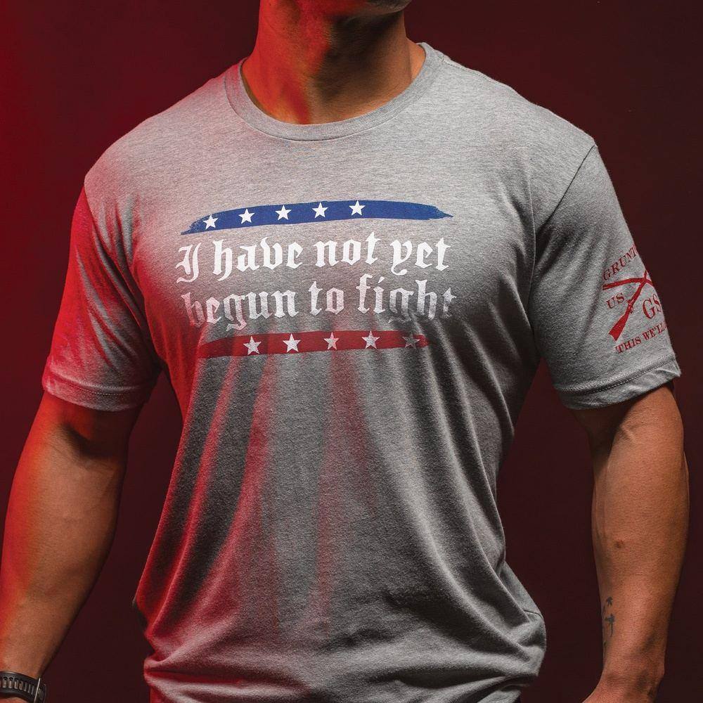 I Have Not Yet Begun To Fight T-Shirt - Dark Heather Gray