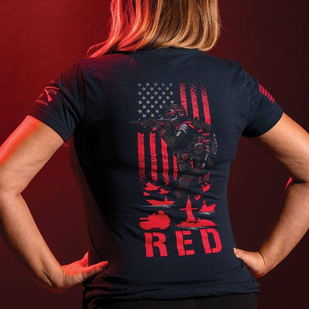 Women's RED Friday V-Neck - Midnight Navy
