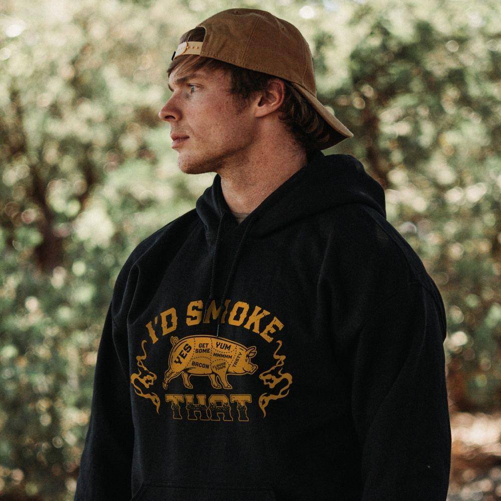 I'd Smoke That Hoodie - Black