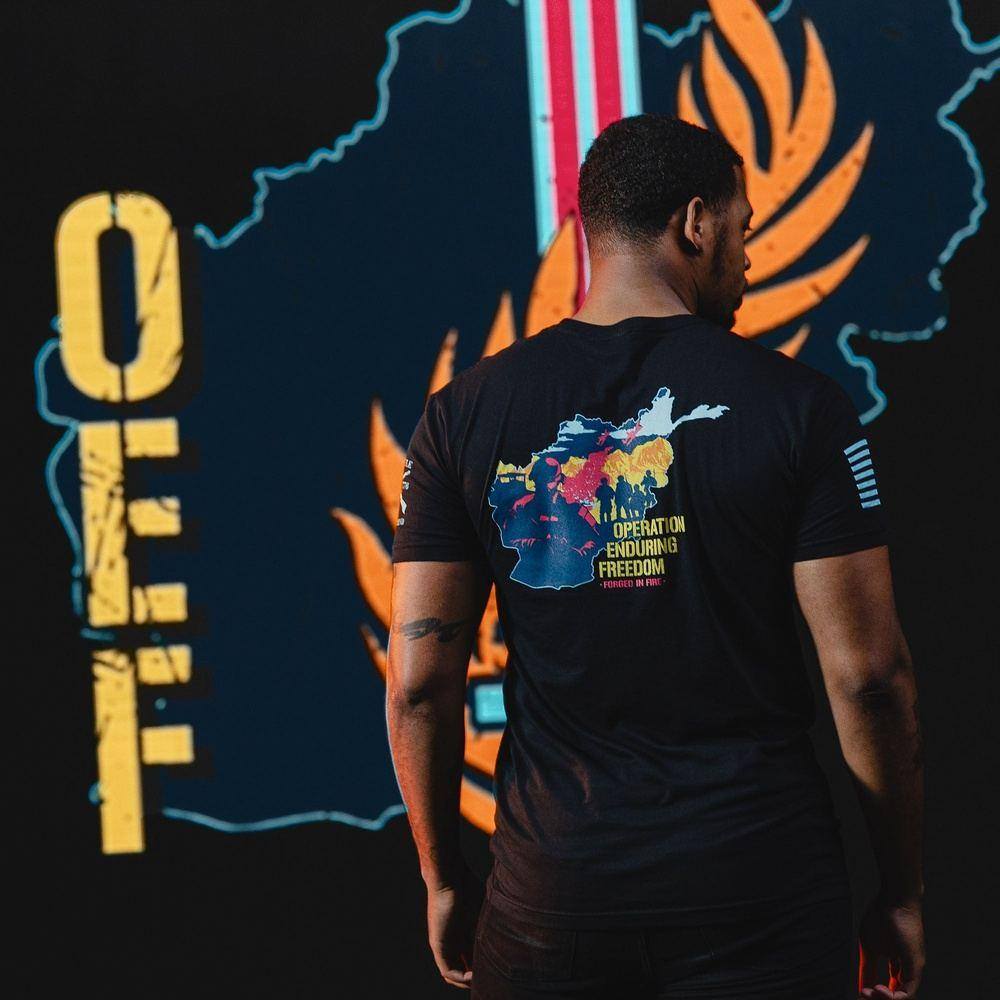 OEF - Forged In Fire T-Shirt - Black