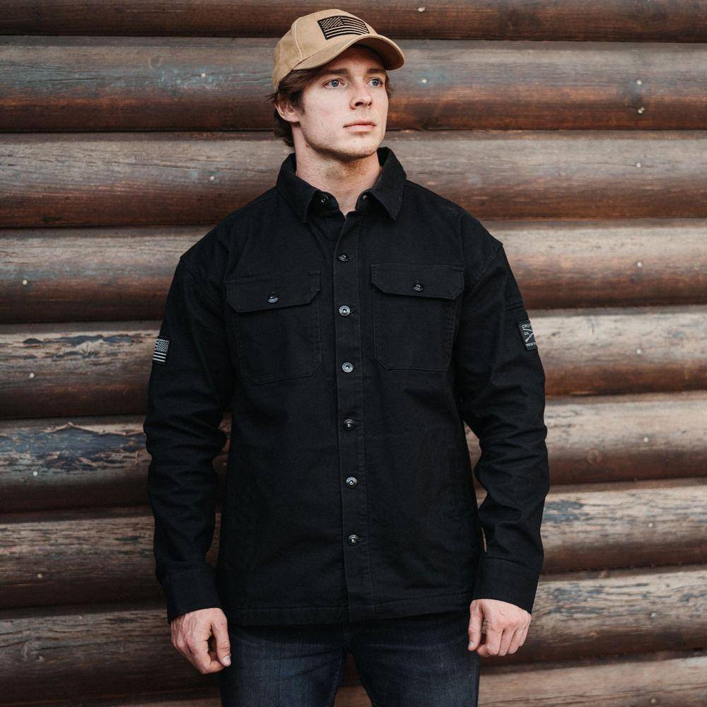 Men's Lightweight Field Shacket - Black