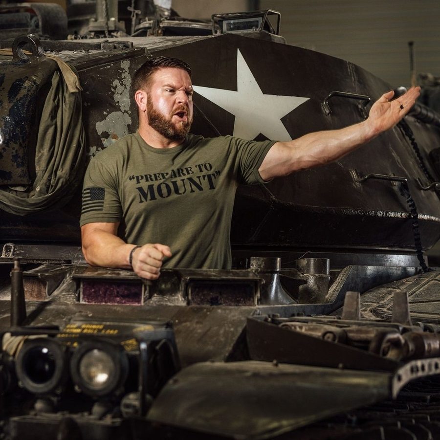 Prepare To Mount T-Shirt - Military Green
