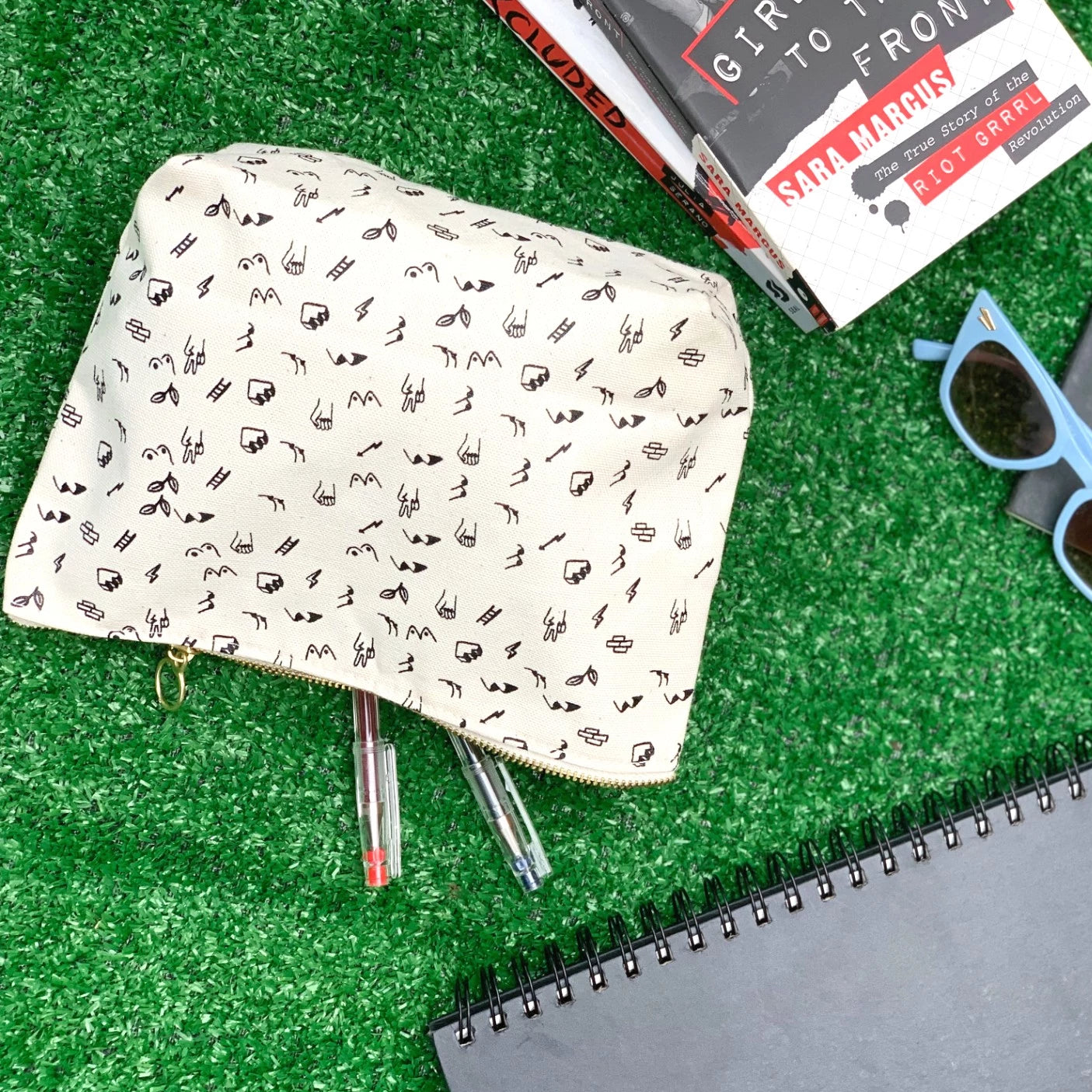 Boob Print Makeup Pouch