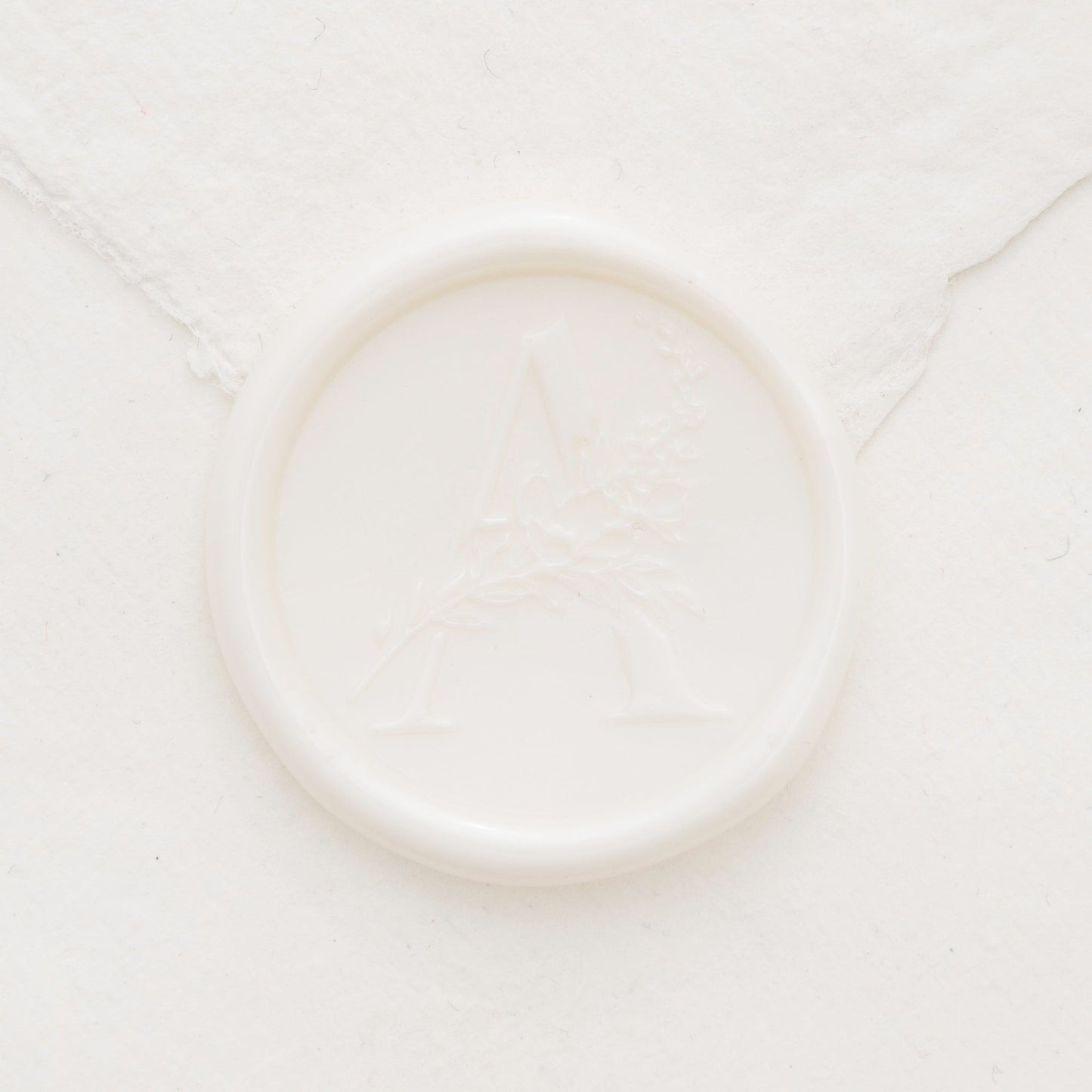 Botanical Single Initial Wax Seals