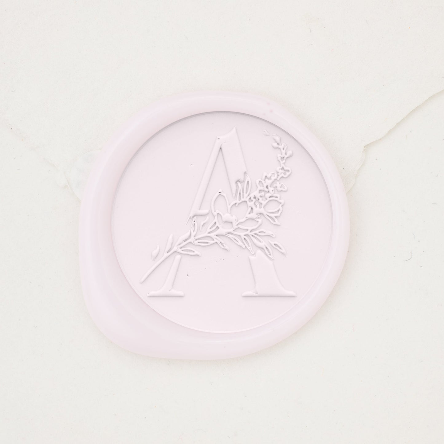 Botanical Single Initial Wax Seals