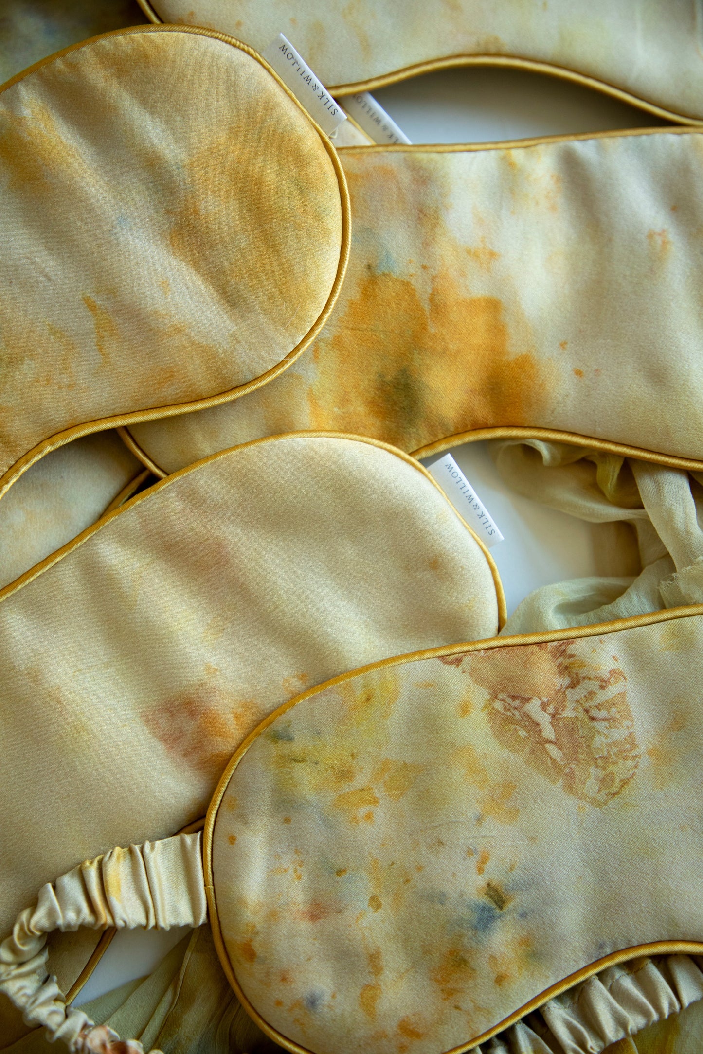 Hand-Dyed Eco-Dyed Restorative Silk Eye Mask
