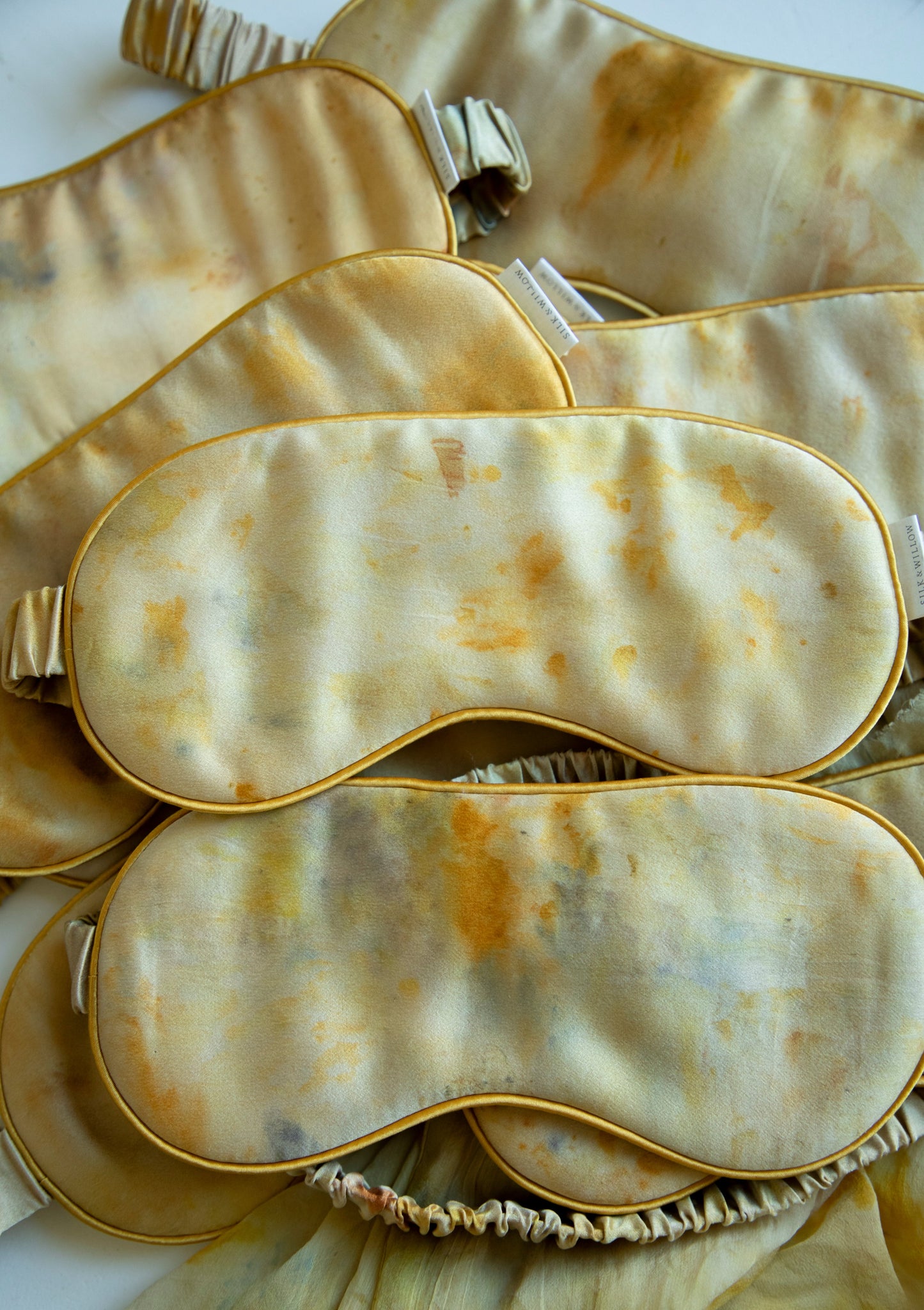 Hand-Dyed Eco-Dyed Restorative Silk Eye Mask