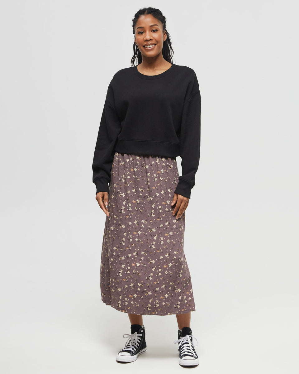 EcoWoven Crepe Skirt