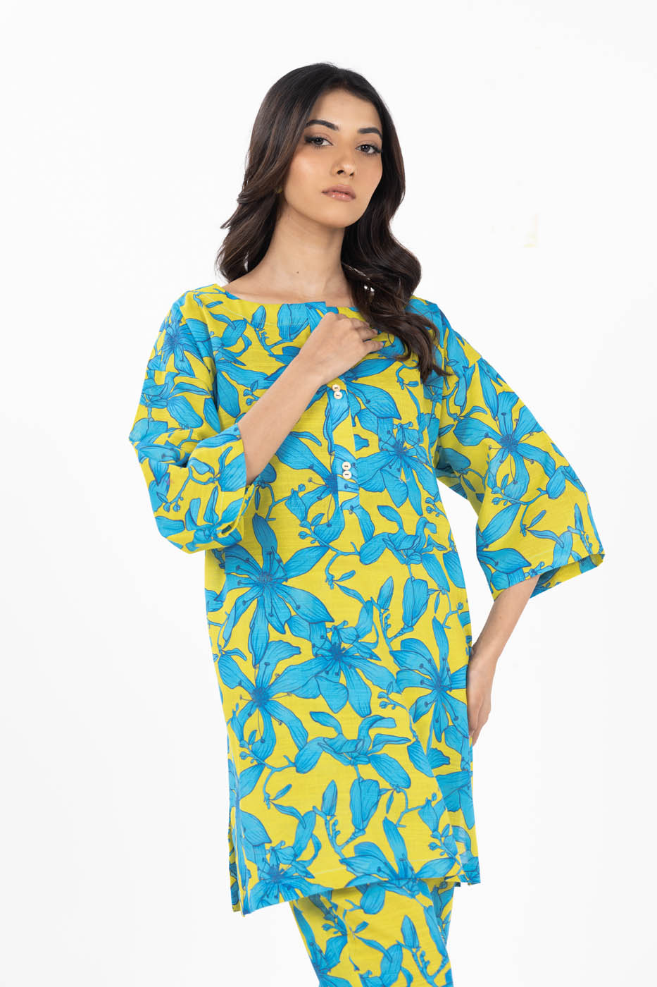 Stitched - 2 Pc Printed Khaddar Outfit