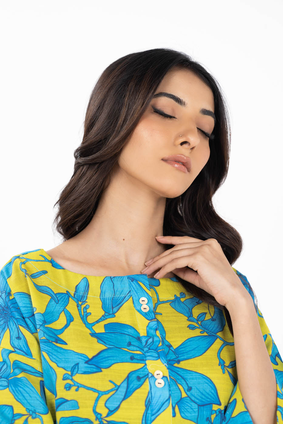 Stitched - 2 Pc Printed Khaddar Outfit