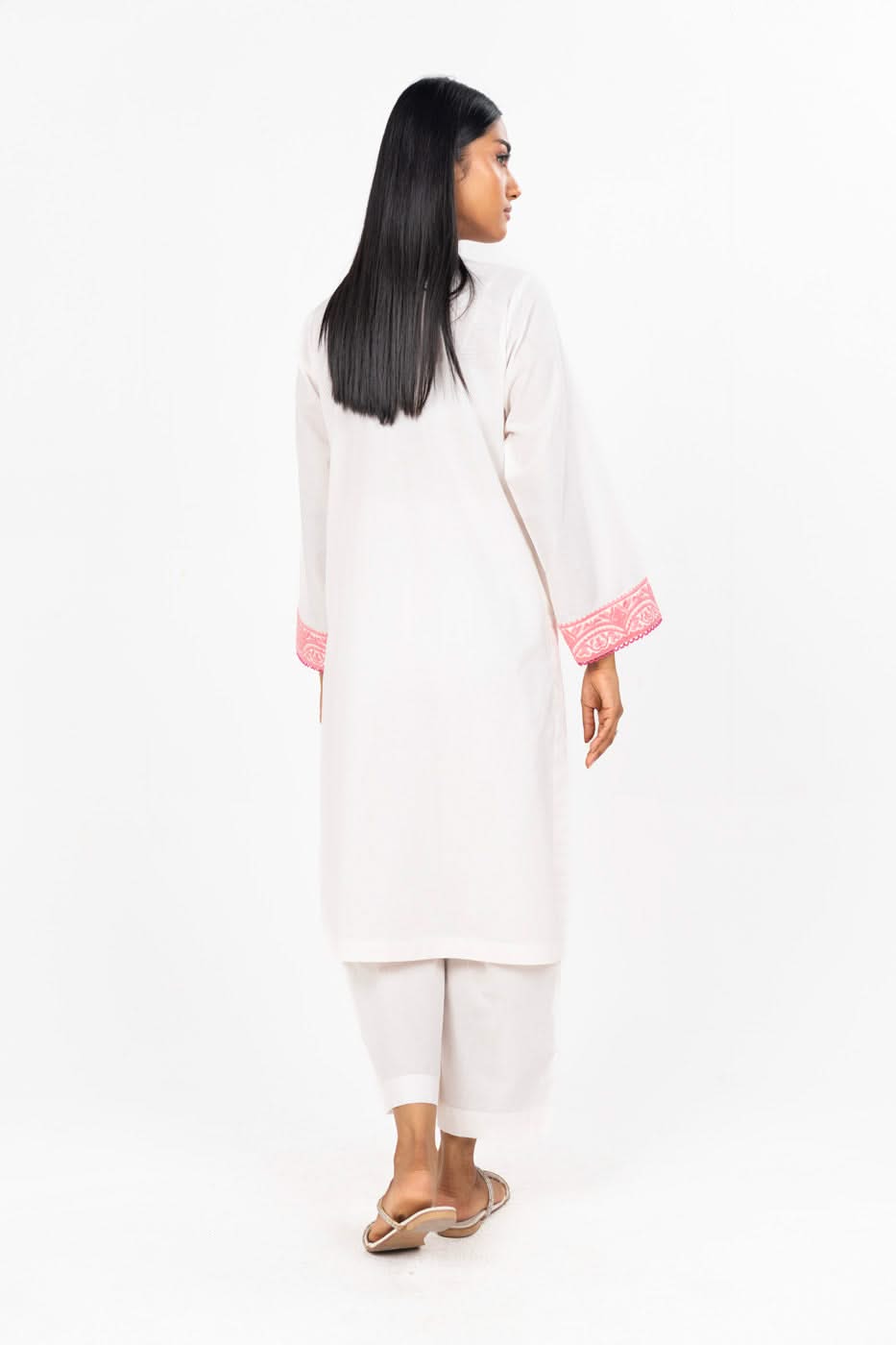 Stitched - 2 Pc Embroidered Cambric Outfit