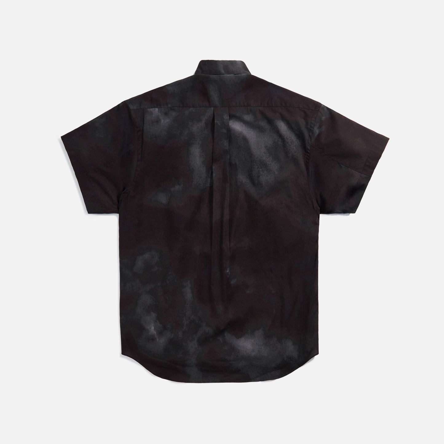 Comme des Gar‡ons Shirt Cotton Poplin Shirt w/ Tye Dye Print - Black