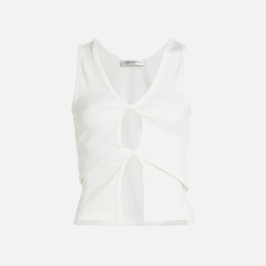 Christopher Esber Open Twist Tank - White