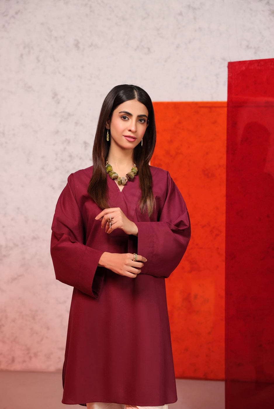 Dyed Lawn Kurti
