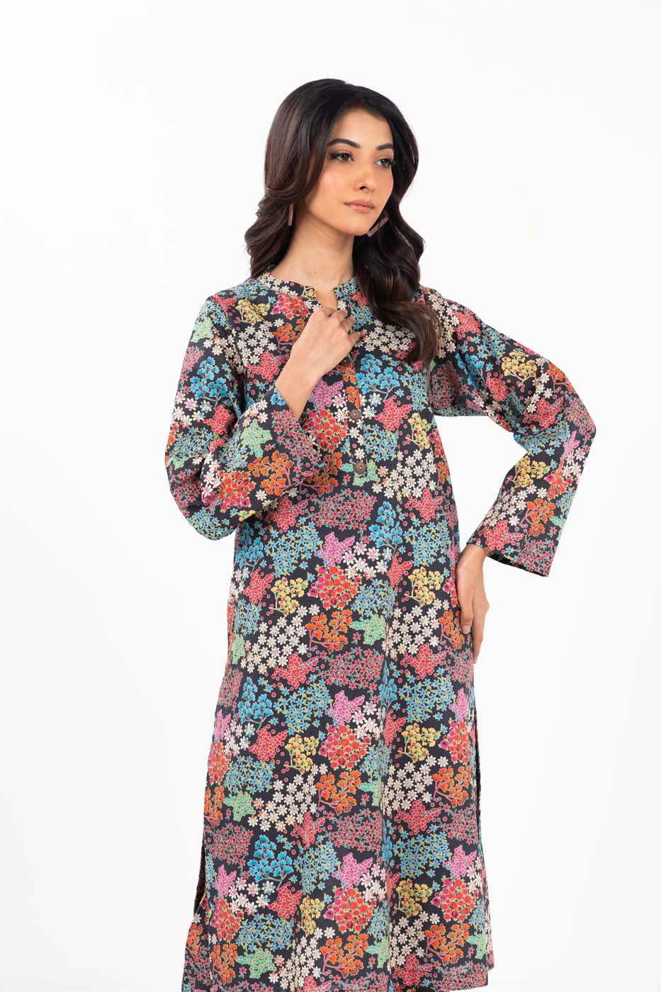 Stitched - 2 Pc Printed Cambric Outfit