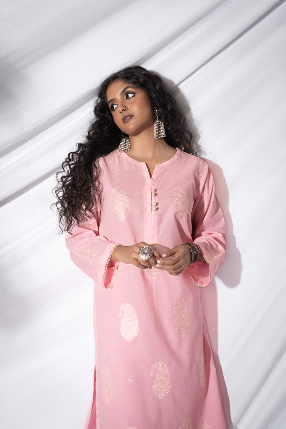 Stitched - 2 Pc Chikankari Outfit