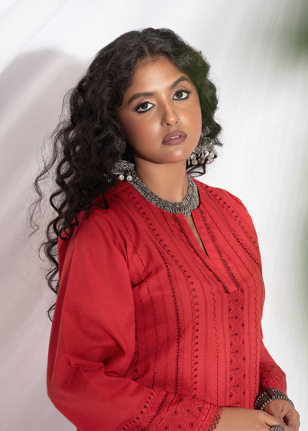 Stitched - 2 Pc Embroidered Chikankari Outfit