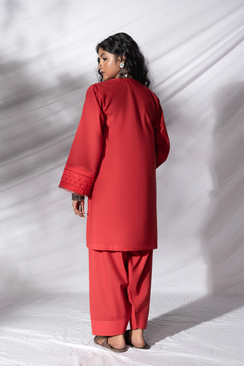 Stitched - 2 Pc Embroidered Chikankari Outfit
