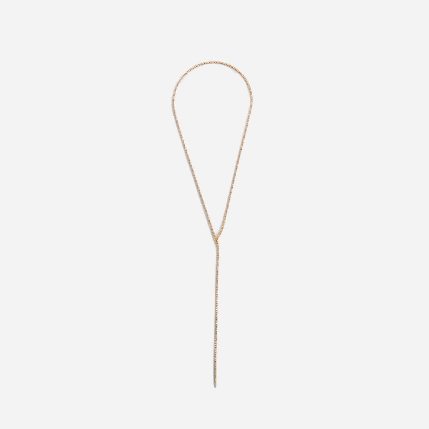 Crystal Haze Long Lariat Mini Serena Necklace - Gold