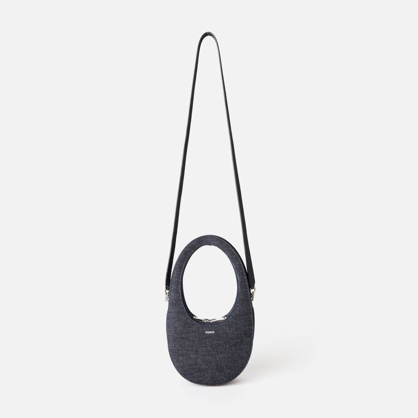 Coperni Denim Mini Swipe Bag - Blue