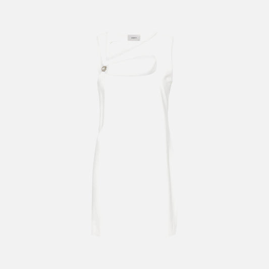 Coperni Cut Out Mini Dress - White
