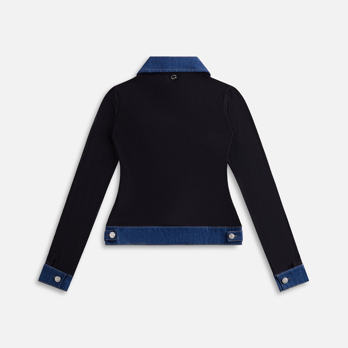 Coperni Second Skin Rib Top - Black