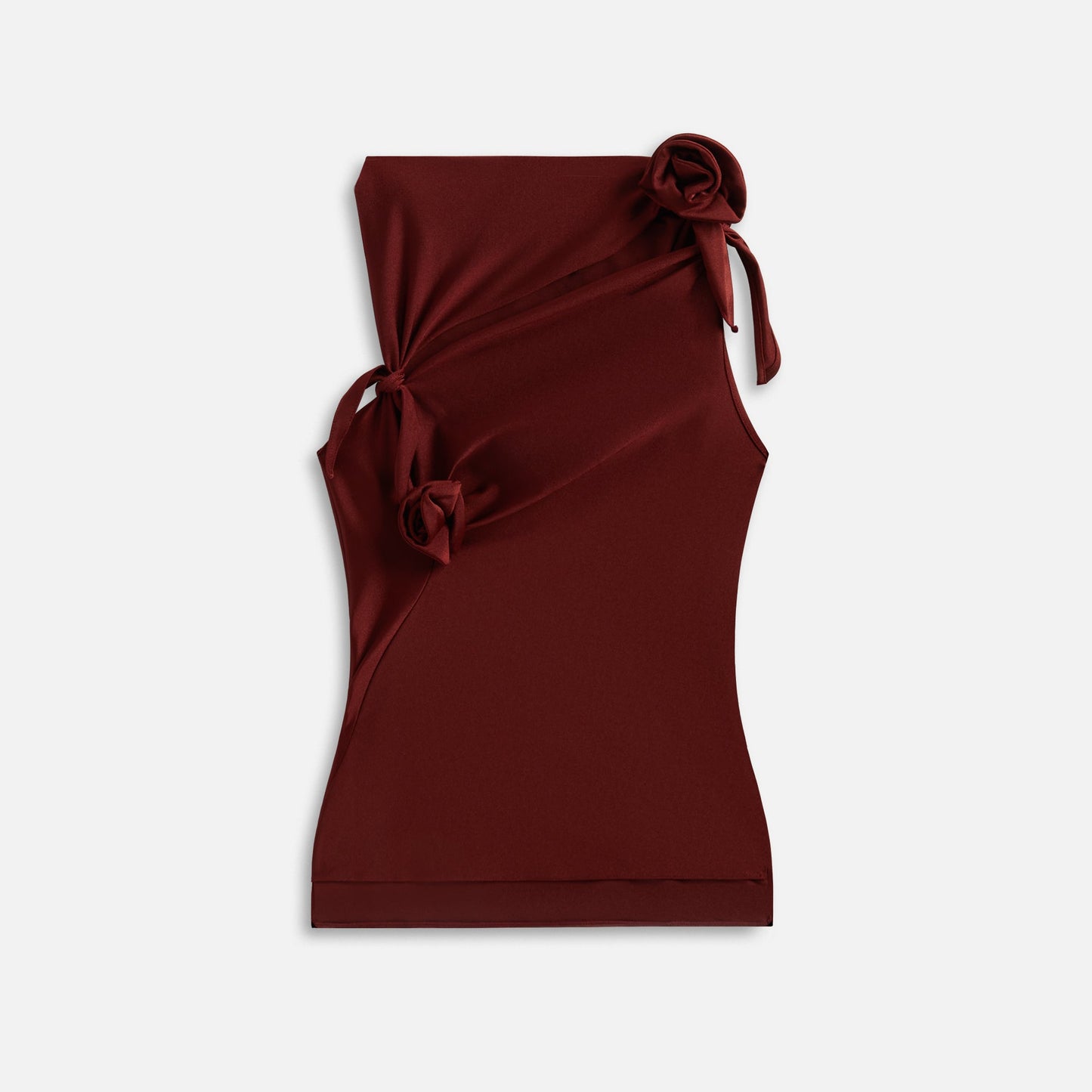 Coperni Asymetric Flower Top - Red